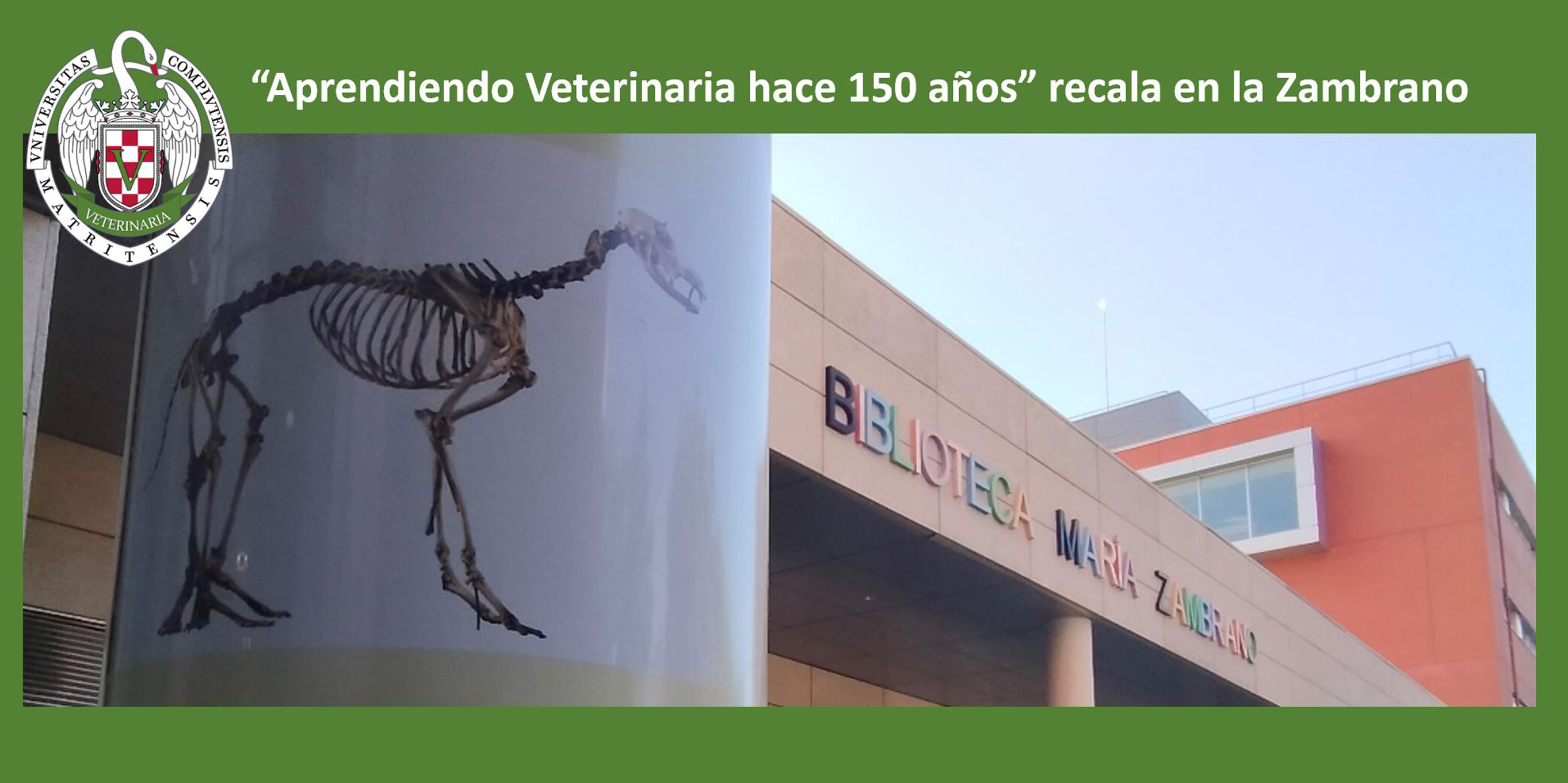 La exposición "Aprendiendo Veterinaria hace 150 años" llega a la Bibliotaca María Zambrano 